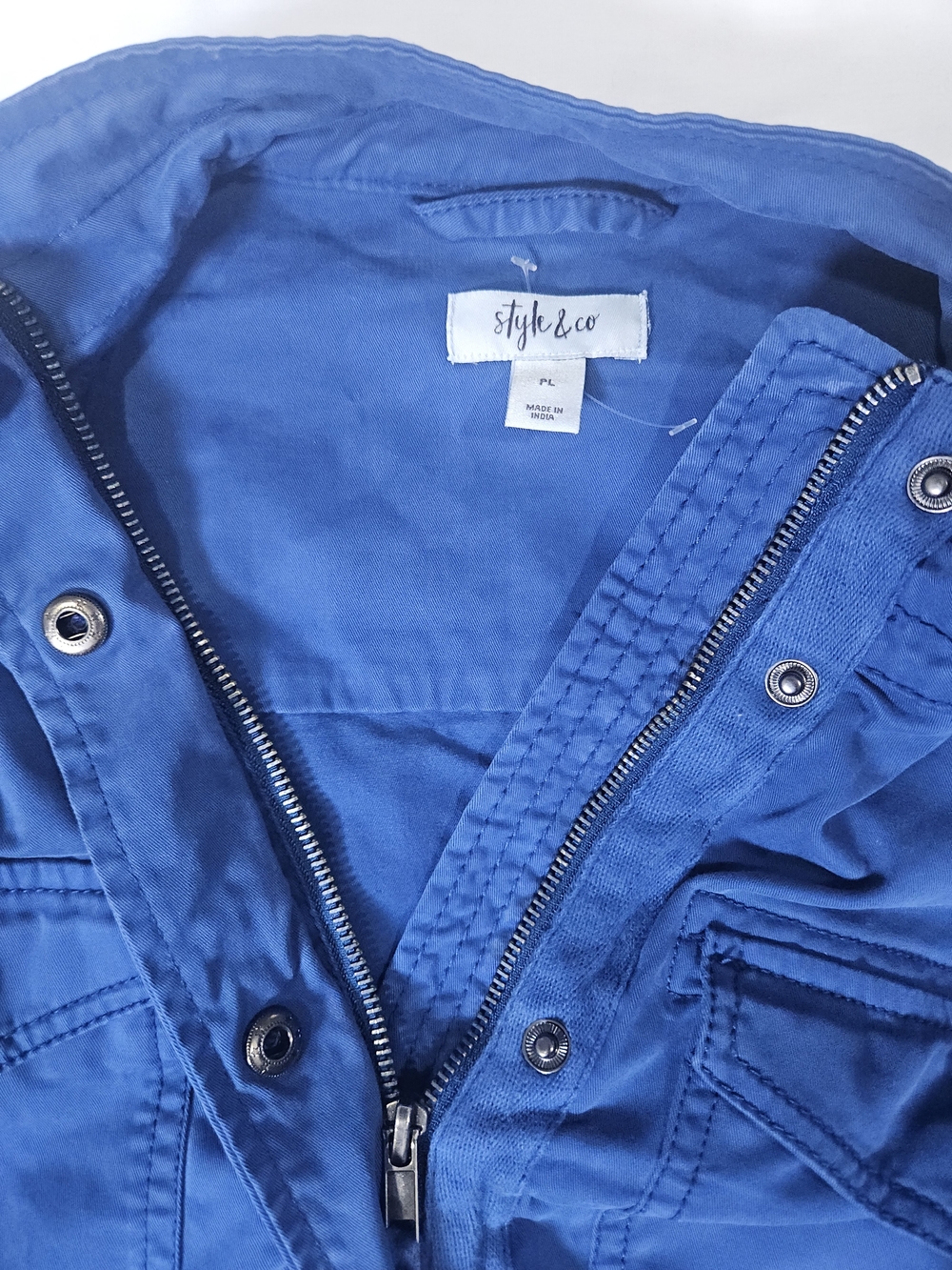Style & Co. Deep Blue Utility Field Jacket - Picture 4 of 8